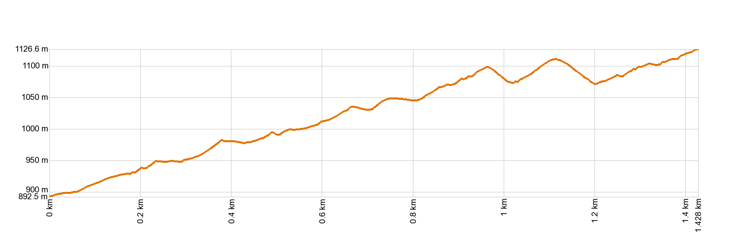 AltimetrÃa PR-TF 40.1 Camino Punta del Risco
